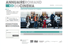 Tablet Screenshot of annuaireromandducinema.ch